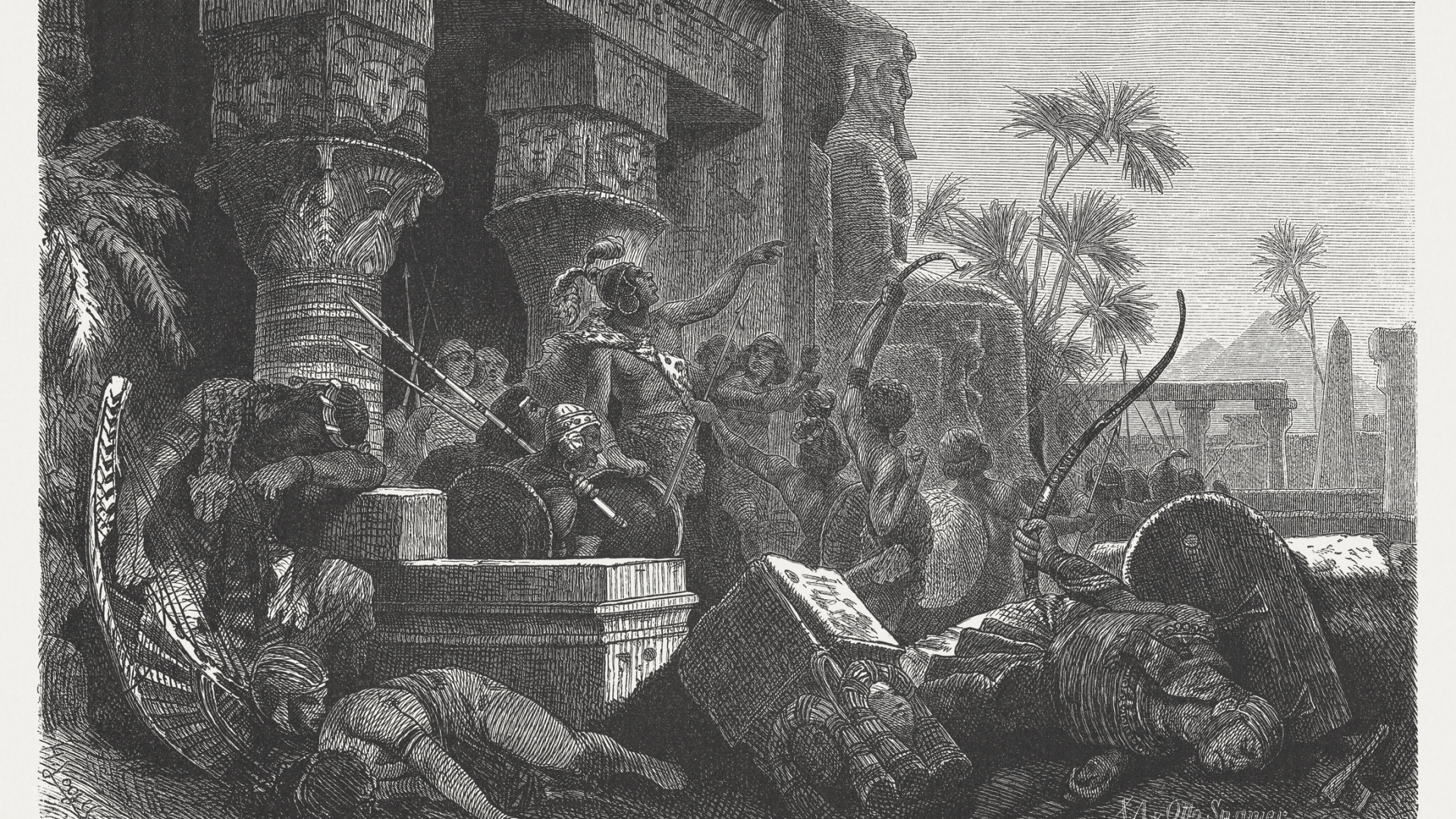 Invasion of the Hyksos in Egypt c.1650 BC, published 1880