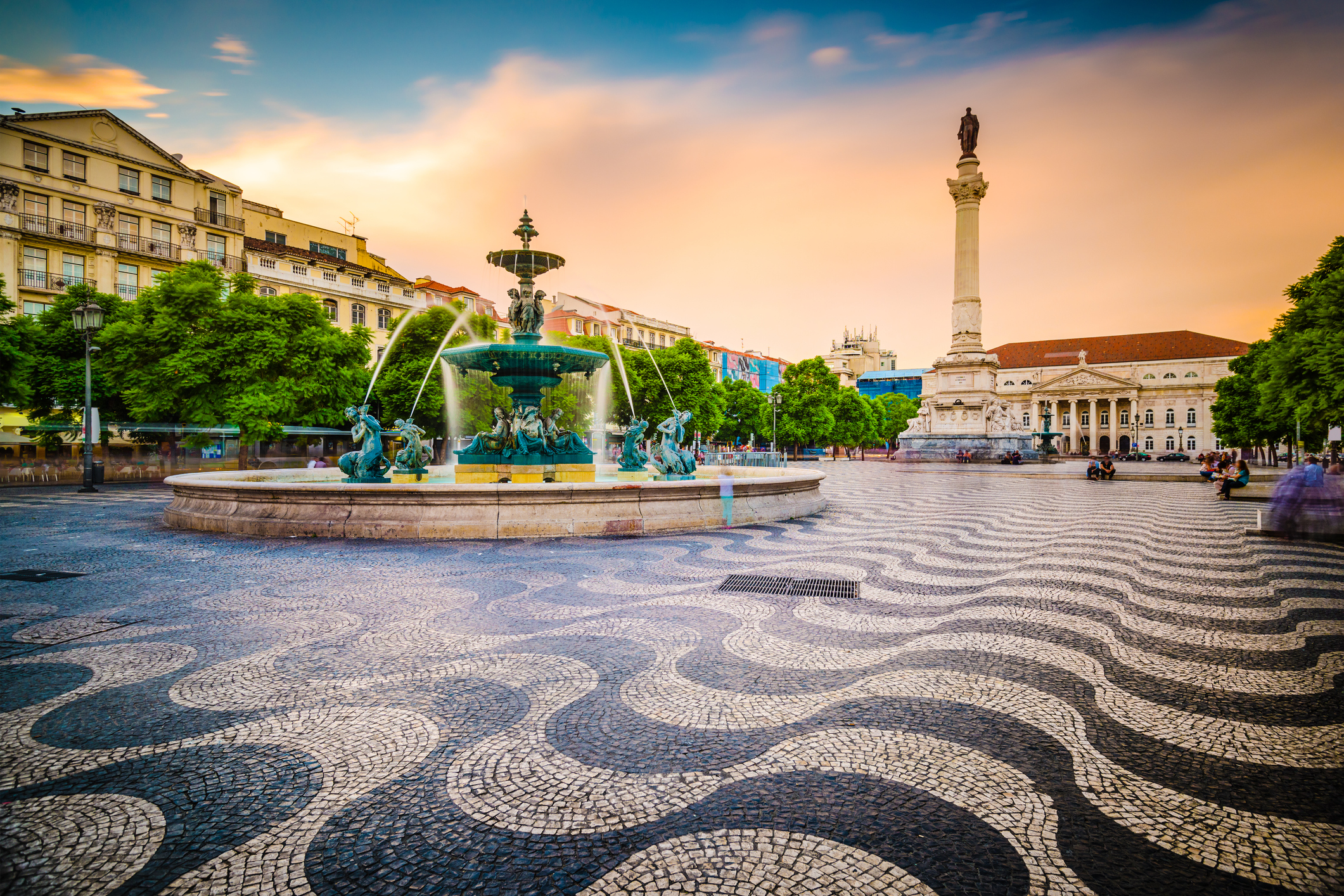 Rossio Square of Lisbon