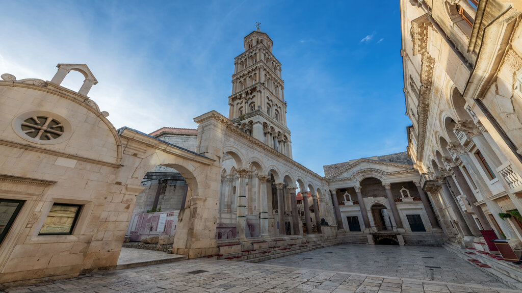 Diocletian’s Palace in the old town of Split, Croatia.