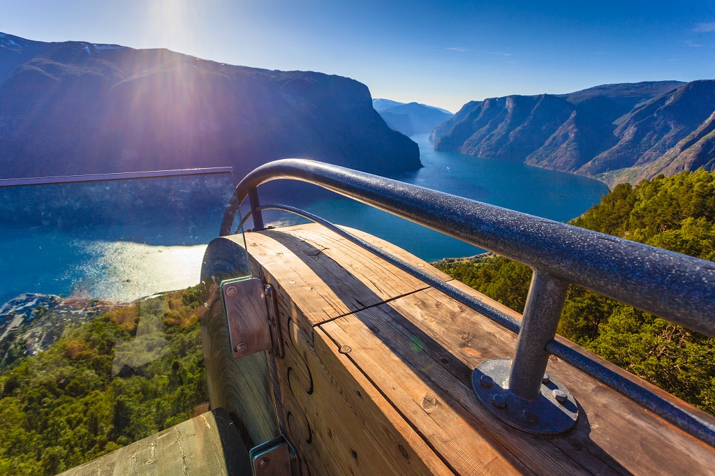 Fjord at Stegastein viewpoint Norway - Kipling & Clark